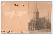 1907 Swedish Bethany Lutheran Church Erie Pennsylvania PA Antique Postcard picture