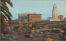 c1950s Hollywood Freeway Civic Center Los Angeles California city hall auto E128 picture