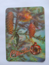 Soviet Lenticular stereo  pocket calendar Happy New Year 1982 picture