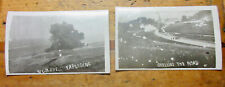 2~ ICONIC WWI RPPC WORLS WAR I POSTCARDS SHELL EXPOLODING SHELLING THE ROAD picture