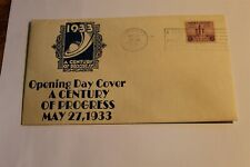 1933 WORLD'S FAIR CHICAGO MAY 27 OPENING DAY OFFICIAL CACHET picture