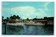 Postcard Sightseeing Boat Yacht Basin St Andrews Panama City Florida Posted 1962 picture