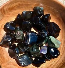 Wholesale Lot 2 Lbs Natural Rainbow Obsidian Tumble Healing Energy Nice Quality picture