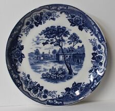 Blue Normandy Dinner Platter by World Wide Quality Japan 11 1/2