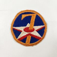 Original WWII WW2 US 7TH Air Force AAF Sleeve Insignia Patch Vintage picture