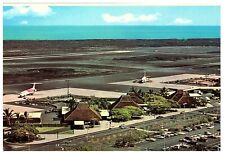 Keahole Airport Kona Big Island Hawaii Vintage 1970s Airport Postcard picture