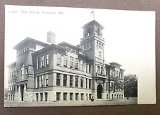 Park School Kaukauna Wisconsin 1909 Postcard picture