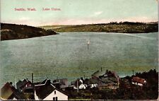 Postcard Overview of Lake Union in Seattle, Washington picture