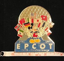 Disney Pin Mickey Jumbo Epcot Country Flags 1997 Anniversary  Pin picture