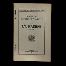 RARE WWI July 1917 Lt. Kaehni A.E.F. Battle of the Somme CONFIDENTIAL Intellige picture