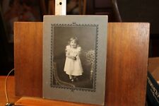 Antique Circa 1890-1900's Cabinet Card Beautiful Little Girl Princeton Indiana picture