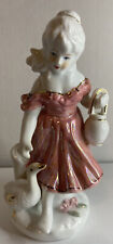 Unmarked Unbranded Ceramic Pottery Figurine Whatnot Luster 8” Ucagco Style Japan picture