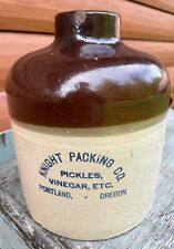 Stoneware Knight Packing Co, Pickles, Vinegar, Etc, Portland, Oregon Jug picture