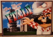 Chuck E Cheese Wall Art Large Acrylic Store Display PASQUALE 2001 Italy Postcard picture