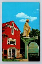 East Gloucester MA-Massachusetts, The Sacred Cod, Advertising, Vintage Postcard picture