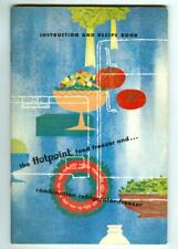 Vintage 1956 HOTPOINT Food FREEZER & REFRIGERATOR Instruction & Recipe Book picture