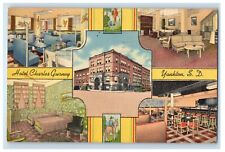 1946 Hotel Charles Gurney Yankton South Dakota SD Multiview Vintage Postcard picture