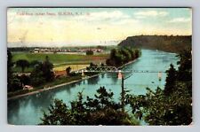 Elmira NY-New York, Aerial View From Indian Steps, Antique, Vintage Postcard picture