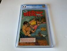 HEROIC COMICS 62 CGC 7.5 BLONDE DROWNING UNDERWATER RESCUE EASTERN COLOR 1950 picture