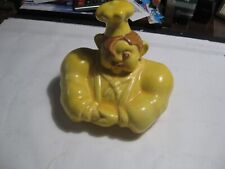 RED WING STONEWARE YELLOW BAKER COOKIE JAR HEAD picture