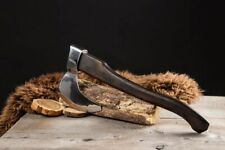 CUSTOM HANDMADE CARBON STEEL HATCHET HIGH POLISHED TOMAHAWK OUTDOOR HUNTING AXE picture