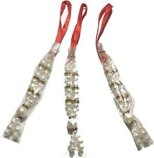 Puja Garland Haar/Mala for Idols White Pack of 3 God/Goddess Red Thread Mala picture