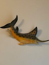 Vintage Laquered Swordfish Plaque Wall Hanging Fish picture