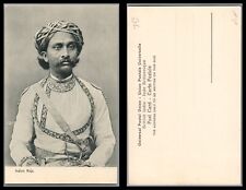 British India Antique Vintage Post Card Indian Raja  Unused Fresh picture