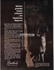 1968 WEATHERBY Magnum Rifle White Tail Deer Vintage Ad  picture