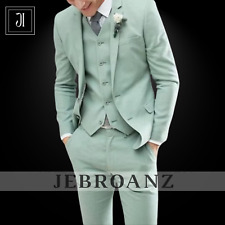 New Bespoke Sage Green Suit-Suits For men , Men Suit 3 piece, Groom Wedding Suit picture