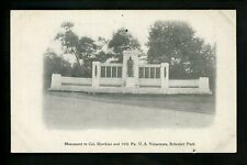 Pennsylvania PA postcard Pittsburgh, Col. Hawkins Monument Schenley Park picture