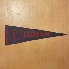 Vintage 1950s Cleveland Indians Baseball 5x15 Felt Pennant Flag picture