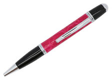 Pink Shiny Genuine American Alligator Executive Ballpoint Pen with Silver Finish picture