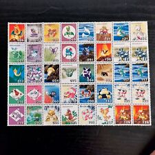 1998 Pokemon Shogakukan Stamps uncut sheet base set charizard Gengar collection picture