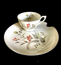 Lefton China hand painted tea cup coffee cup with biscuit saucer set picture