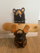 big sky carvers snowboarding bear picture