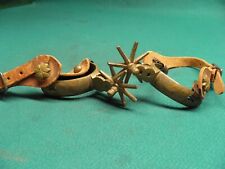 VINTGE PAIR OF -BRASS - MEXICAN SPURS picture
