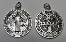 Saint St. Benedict of Nursia Medal Pendant Protection Against Evil picture