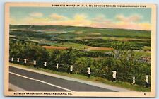Postcard Town Hill Mountain toward Mason-Dixon Line, Hagerstown/Cumberland J131 picture