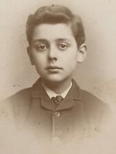 Cabinet Card Photograph Young Boy  Manchester UK Antique 1880s picture