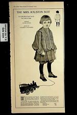 1904 Mrs Ralston Suit Vintage Print 17638 picture