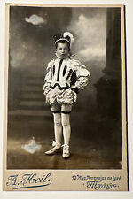 1913 BOY in COSTUME and TAP SHOES antique Cabinet Card Photo FRANCE A. Heil picture