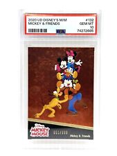 Disney PSA 10 GEM MINT Serialized 2020 Red PMG Foiling #132 Mickey & Friends picture