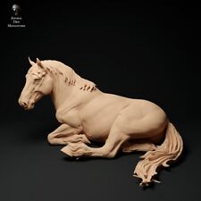 Breyer size traditonal 1/9 resin Suffolk punch model horse figurine layingh mare picture