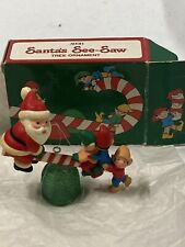 Avon  Santa's see-saw gumdrop ornament in VGUC -some wear to box  picture