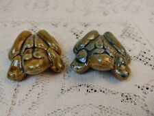Vintage Frogs Naughty Anatomically Correct Erotic Glaze Ceramic Figurines Japan picture