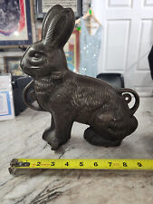 Beautiful Vintage Cast Iron Griswold Rabbit Bunny Cake Mold 862 863 Bake ware picture