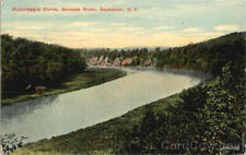 1913 Rochester,NY Picturesque Curve Genesee River Monroe County New York Vintage picture