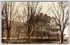 Alma Michigan~Masonic Temple and Old People's Home~Fancy Bldg~c1910 RPPC picture