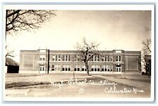 c1930's High School Building Campus Coldwater Kansas KS RPPC Photo Postcard picture